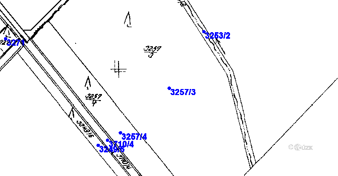Parcela st. 3257/3 v KÚ Nikolčice, Katastrální mapa