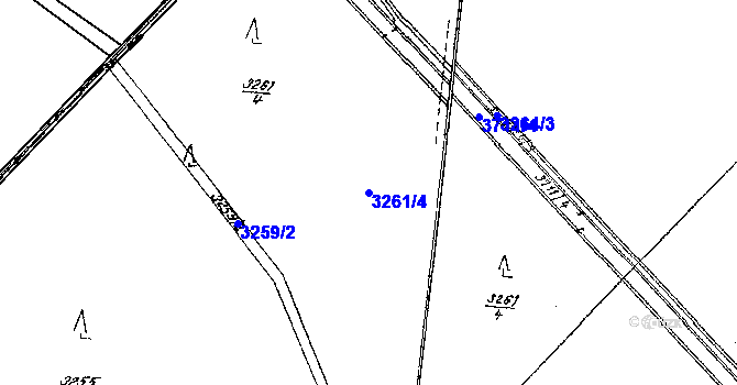 Parcela st. 3261/4 v KÚ Nikolčice, Katastrální mapa