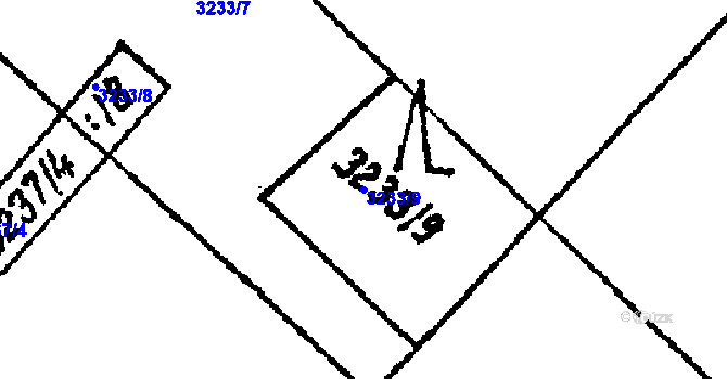 Parcela st. 3233/9 v KÚ Nikolčice, Katastrální mapa