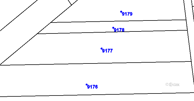 Parcela st. 3438/17 v KÚ Nivnice, Katastrální mapa