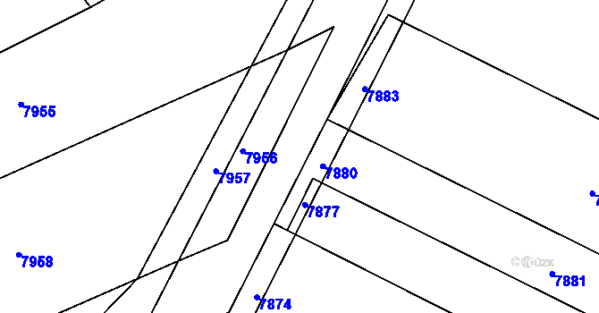 Parcela st. 2756/1 v KÚ Nivnice, Katastrální mapa