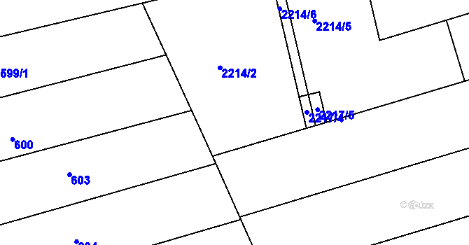 Parcela st. 2217/3 v KÚ Nivnice, Katastrální mapa