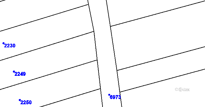 Parcela st. 2164/74 v KÚ Nivnice, Katastrální mapa
