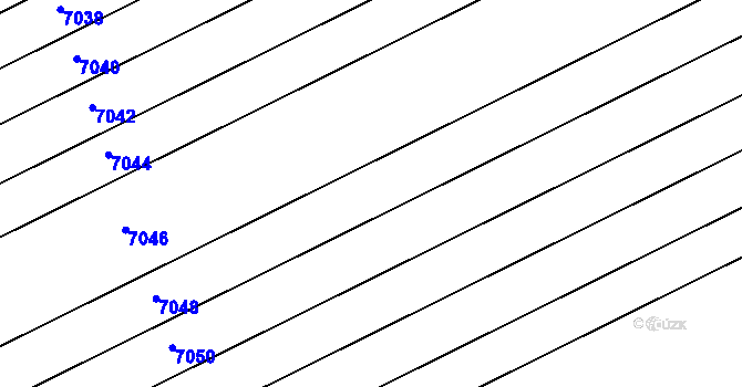 Parcela st. 2296/171 v KÚ Nivnice, Katastrální mapa