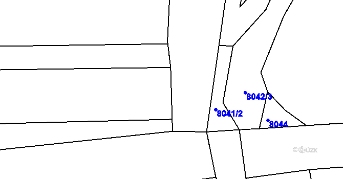 Parcela st. 2810/26 v KÚ Nivnice, Katastrální mapa