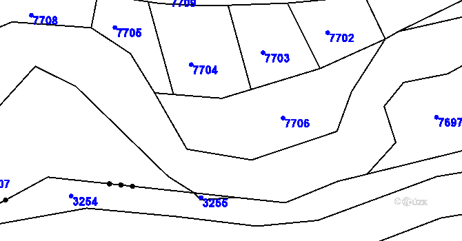 Parcela st. 3045/71 v KÚ Nivnice, Katastrální mapa