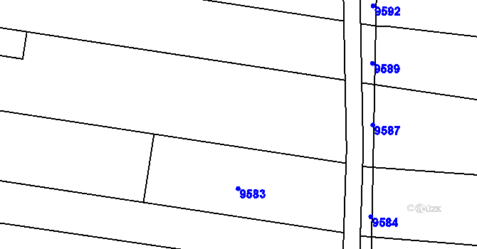 Parcela st. 3074/214 v KÚ Nivnice, Katastrální mapa
