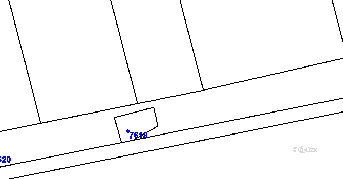 Parcela st. 3203/119 v KÚ Nivnice, Katastrální mapa