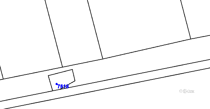 Parcela st. 3203/121 v KÚ Nivnice, Katastrální mapa