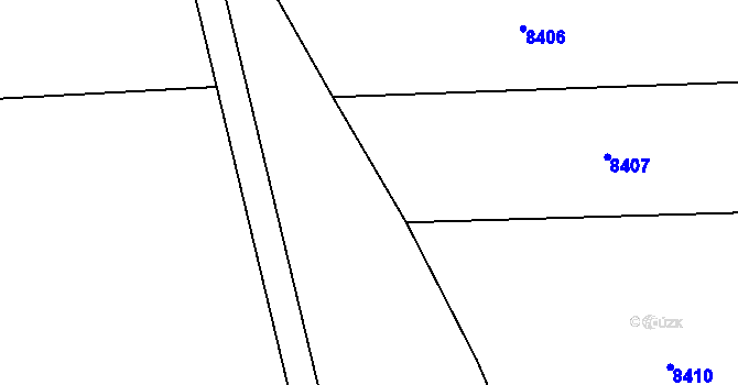 Parcela st. 3493/1 v KÚ Nivnice, Katastrální mapa