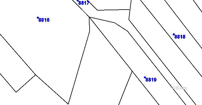 Parcela st. 3768/8 v KÚ Nivnice, Katastrální mapa