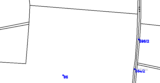 Parcela st. 91/2 v KÚ Nížebohy, Katastrální mapa