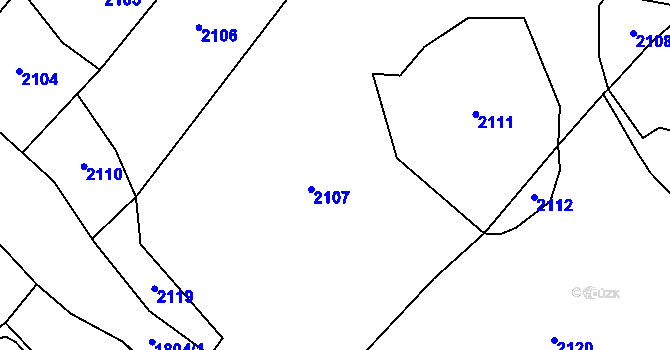 Parcela st. 373/1 v KÚ Nížkov, Katastrální mapa
