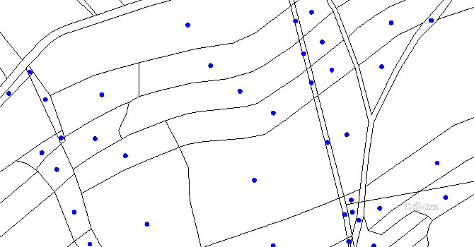 Parcela st. 232 v KÚ Špinov, Katastrální mapa