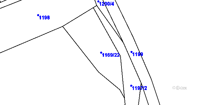 Parcela st. 1169/22 v KÚ Nošovice, Katastrální mapa