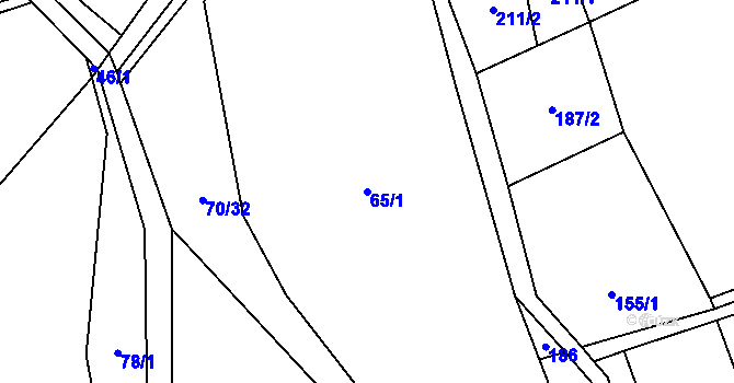 Parcela st. 65/1 v KÚ Nošovice, Katastrální mapa