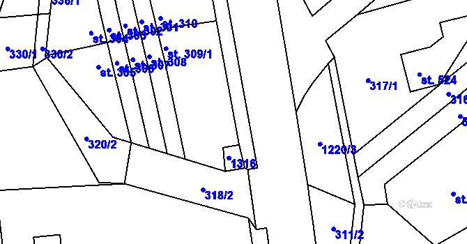 Parcela st. 331/1 v KÚ Nošovice, Katastrální mapa