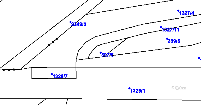 Parcela st. 397/6 v KÚ Nošovice, Katastrální mapa