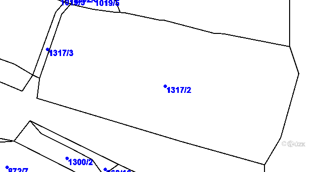 Parcela st. 1317/2 v KÚ Nošovice, Katastrální mapa