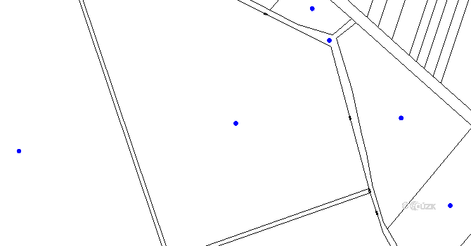 Parcela st. 62 v KÚ Nouzov u Dymokur, Katastrální mapa