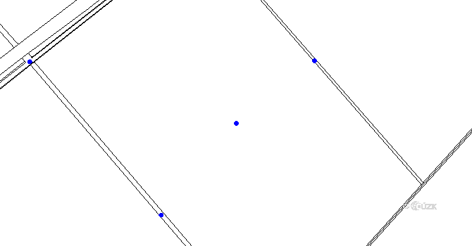 Parcela st. 186 v KÚ Nouzov u Dymokur, Katastrální mapa