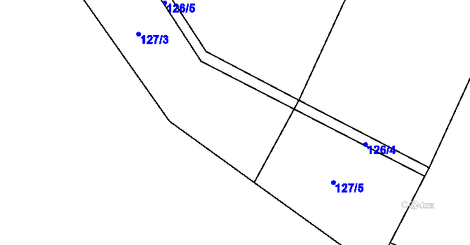 Parcela st. 127/4 v KÚ Nouzov u Dymokur, Katastrální mapa