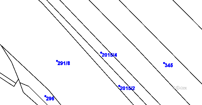Parcela st. 2015/4 v KÚ Nová Cerekev, Katastrální mapa