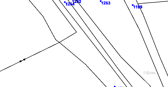 Parcela st. 496/10 v KÚ Pozov, Katastrální mapa
