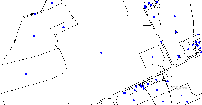 Parcela st. 539/1 v KÚ Nová Ves u Plzně, Katastrální mapa