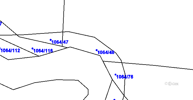 Parcela st. 1064/48 v KÚ Krabonoš, Katastrální mapa