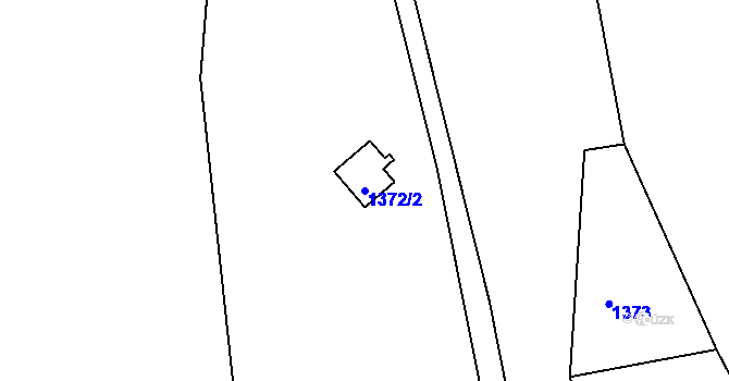 Parcela st. 1372/2 v KÚ Nová Ves u Světlé nad Sázavou, Katastrální mapa