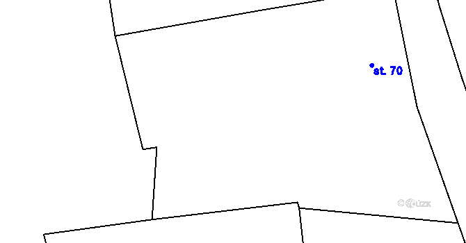 Parcela st. 14/3 v KÚ Mníšek v Krušných horách, Katastrální mapa