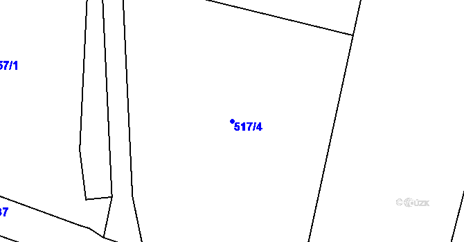 Parcela st. 517/4 v KÚ Nové Dvory u Doksan, Katastrální mapa