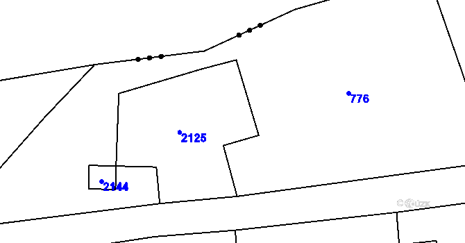 Parcela st. 11/1 v KÚ Nové Heřminovy, Katastrální mapa