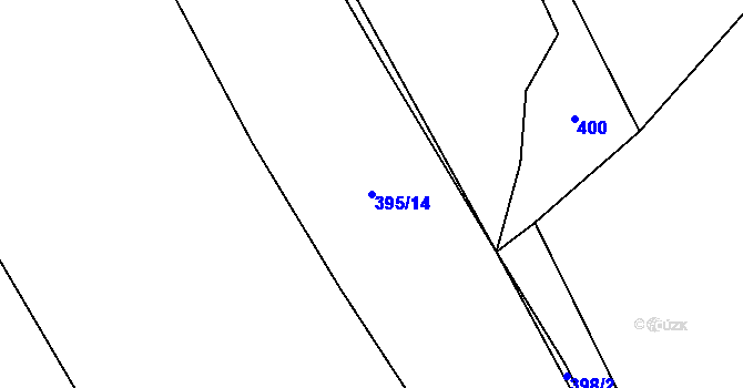 Parcela st. 395/14 v KÚ Hajniště pod Smrkem, Katastrální mapa
