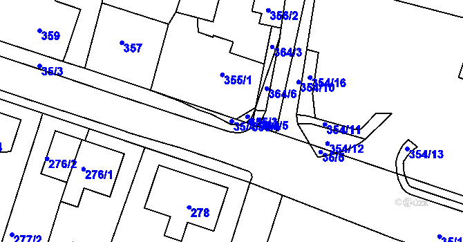 Parcela st. 35/4 v KÚ Hajniště pod Smrkem, Katastrální mapa