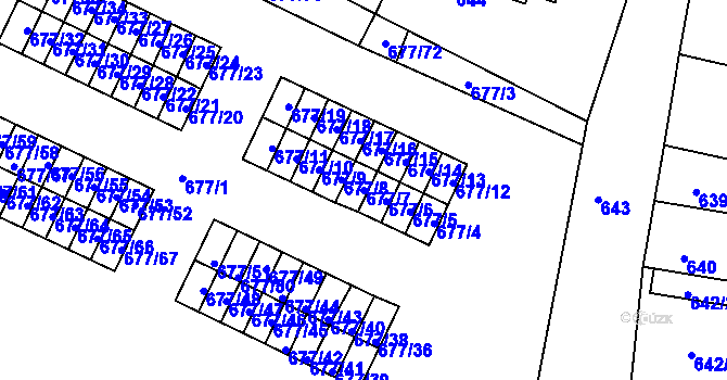 Parcela st. 677/7 v KÚ Nové Sedlo u Lokte, Katastrální mapa