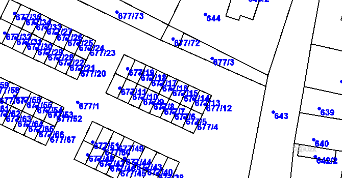 Parcela st. 677/15 v KÚ Nové Sedlo u Lokte, Katastrální mapa