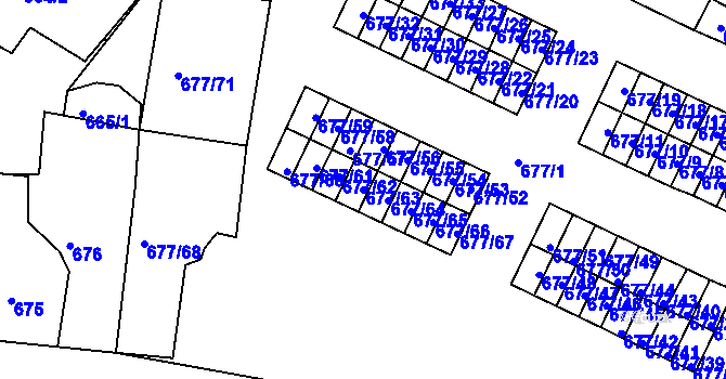 Parcela st. 677/63 v KÚ Nové Sedlo u Lokte, Katastrální mapa