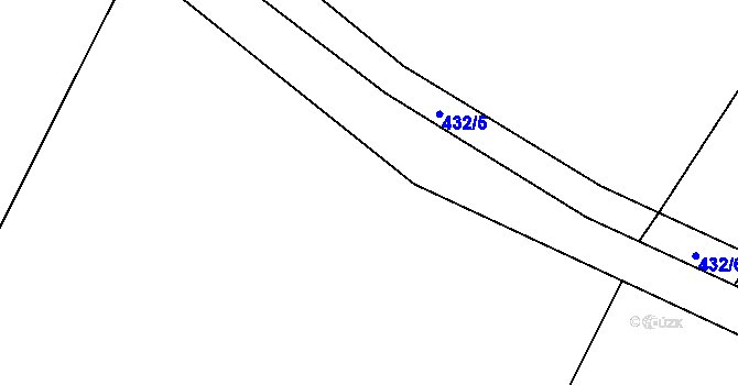 Parcela st. 407/18 v KÚ Láz u Nových Syrovic, Katastrální mapa
