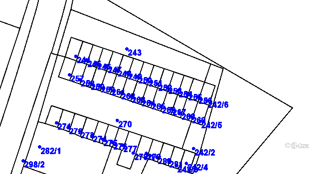 Parcela st. 253 v KÚ Novosedlice, Katastrální mapa