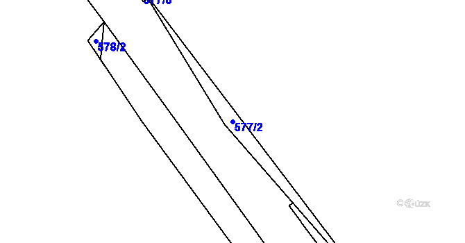 Parcela st. 577/2 v KÚ Novosedlice, Katastrální mapa