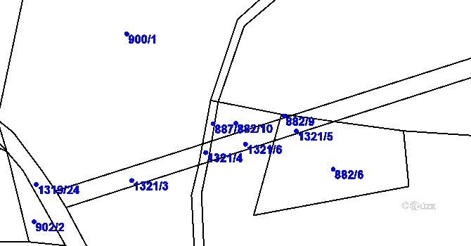 Parcela st. 882/10 v KÚ Novosedly u Strakonic, Katastrální mapa