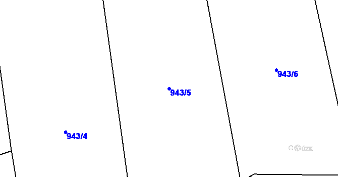 Parcela st. 943/5 v KÚ Novosedly u Strakonic, Katastrální mapa
