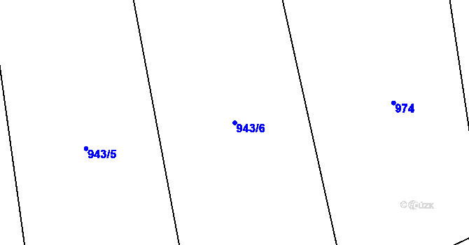 Parcela st. 943/6 v KÚ Novosedly u Strakonic, Katastrální mapa