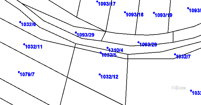 Parcela st. 1032/5 v KÚ Novosedly u Strakonic, Katastrální mapa