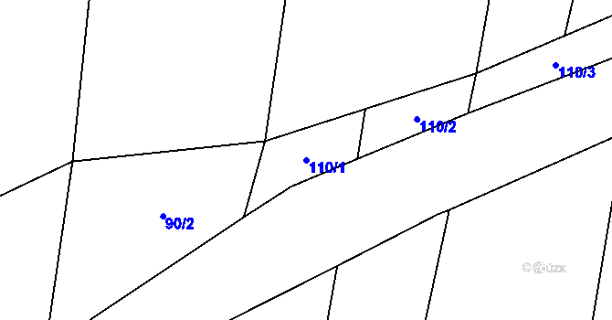 Parcela st. 110/1 v KÚ Novosedly u Strakonic, Katastrální mapa