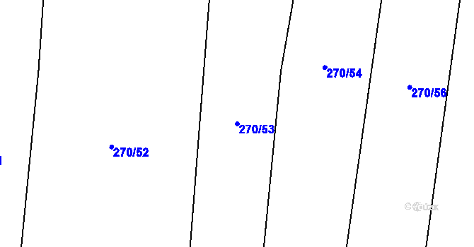 Parcela st. 270/53 v KÚ Novosedly u Strakonic, Katastrální mapa