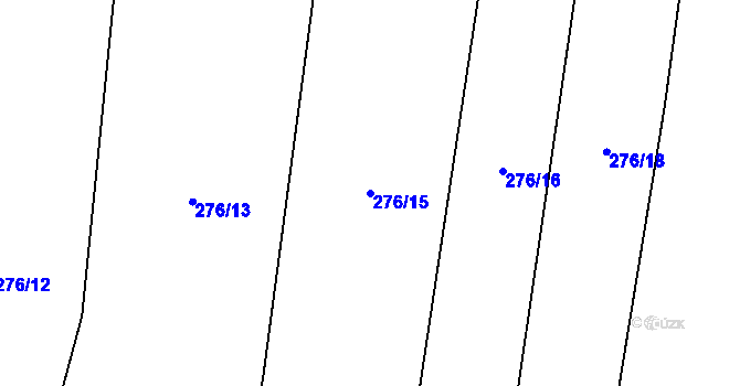 Parcela st. 276/15 v KÚ Novosedly u Strakonic, Katastrální mapa