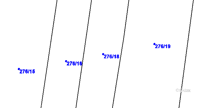 Parcela st. 276/18 v KÚ Novosedly u Strakonic, Katastrální mapa